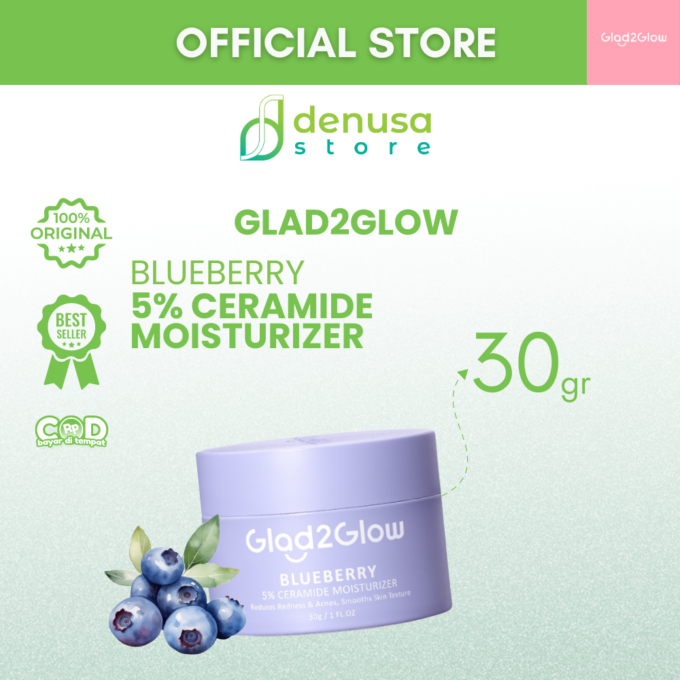 Glad2Glow Blueberry 5% Ceramide Moisturizer 30gr