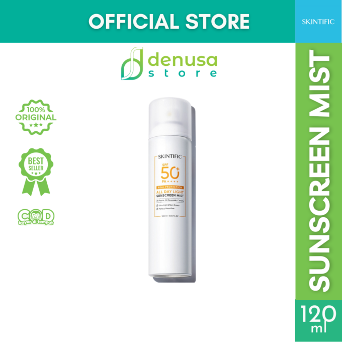 SKINTIFIC SPF 50+ PA++++ All Day Light Sunscreen Mist 120ml