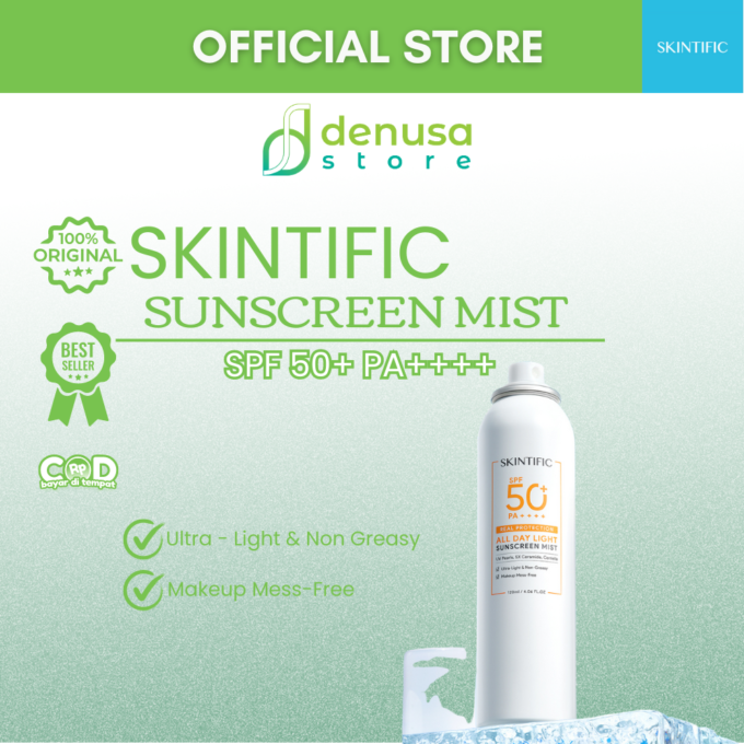 SKINTIFIC SPF 50+ PA++++ All Day Light Sunscreen Mist 120ml