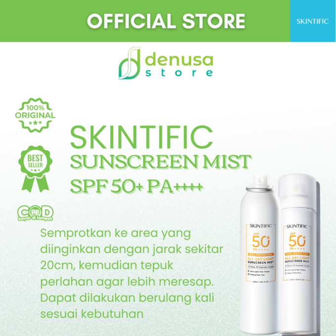 SKINTIFIC SPF 50+ PA++++ All Day Light Sunscreen Mist 120ml