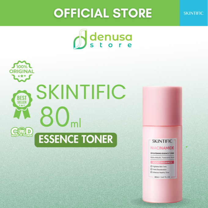 SKINTIFIC Niacinamide Brightening Essence Toner Boost Radiance 80ml