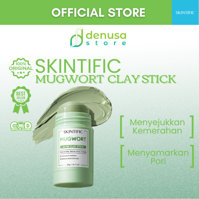 SKINTIFIC Mugwort Acne Clay Stick 40gr