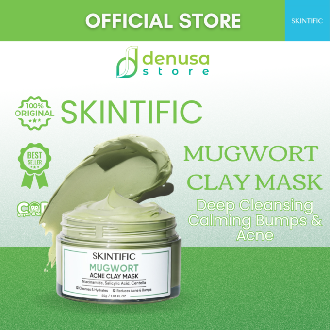 SKINTIFIC Mugwort Acne Clay Mask 55gr