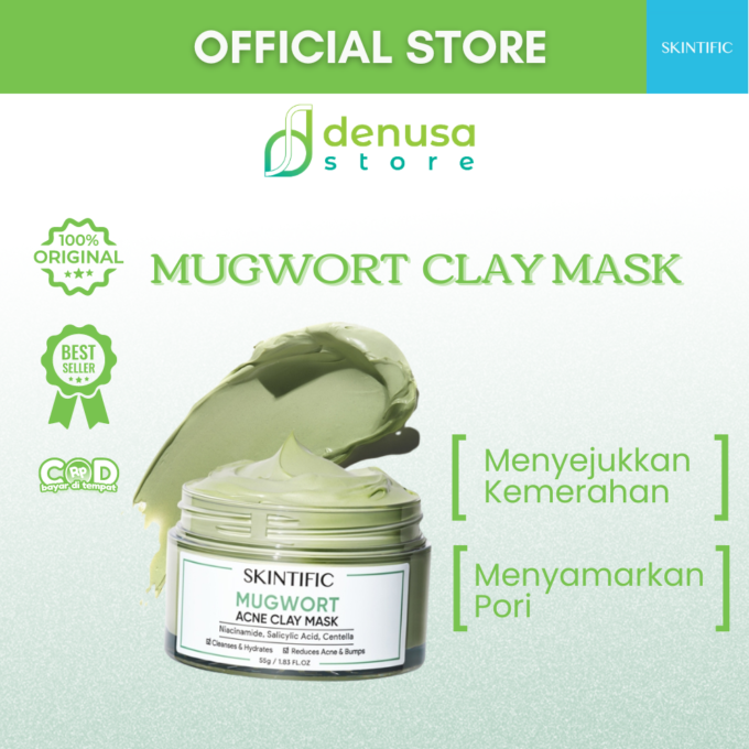 SKINTIFIC Mugwort Acne Clay Mask 55gr