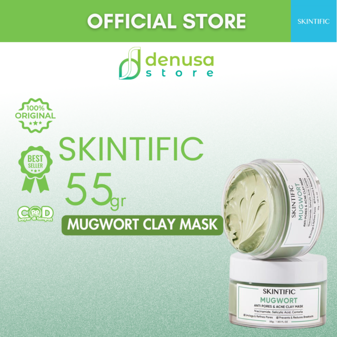 SKINTIFIC Mugwort Acne Clay Mask 55gr