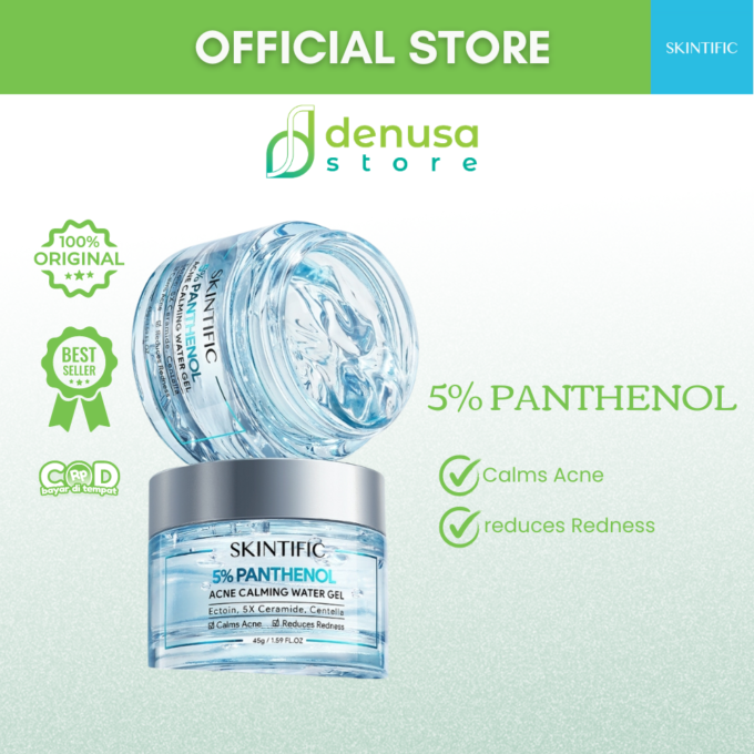 SKINTIFIC 5% Panthenol Acne Calming Water Gel 45gr