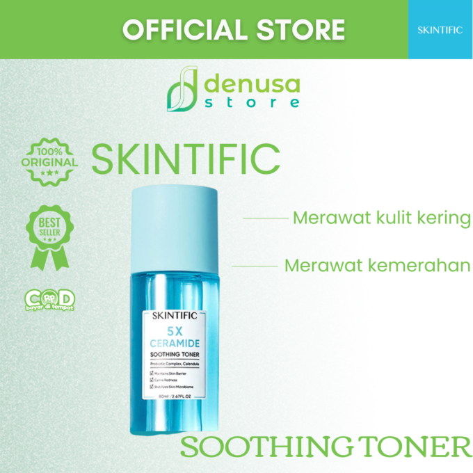 SKINTIFIC 5X Ceramide Soothing Toner 80ml