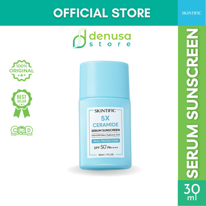 SKINTIFIC 5X Ceramide Serum Sunscreen SPF50 PA++++ 30ml