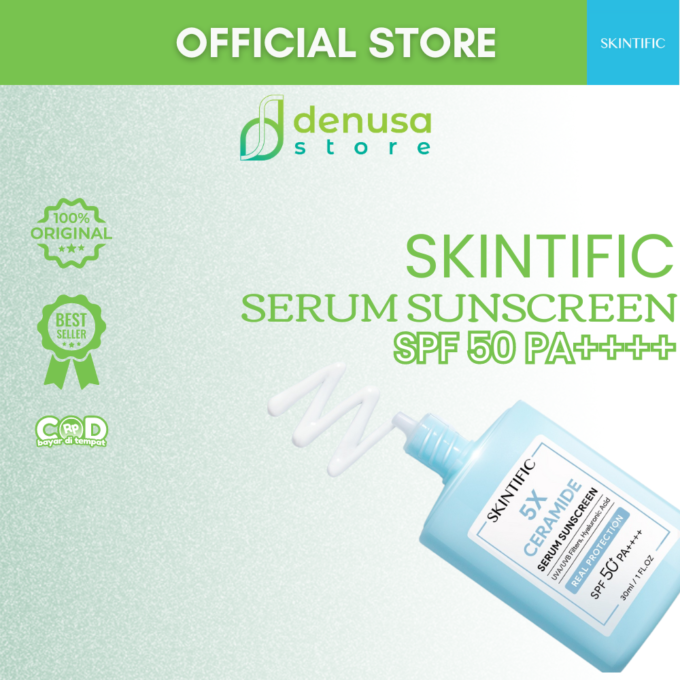 SKINTIFIC 5X Ceramide Serum Sunscreen SPF50 PA++++ 30ml