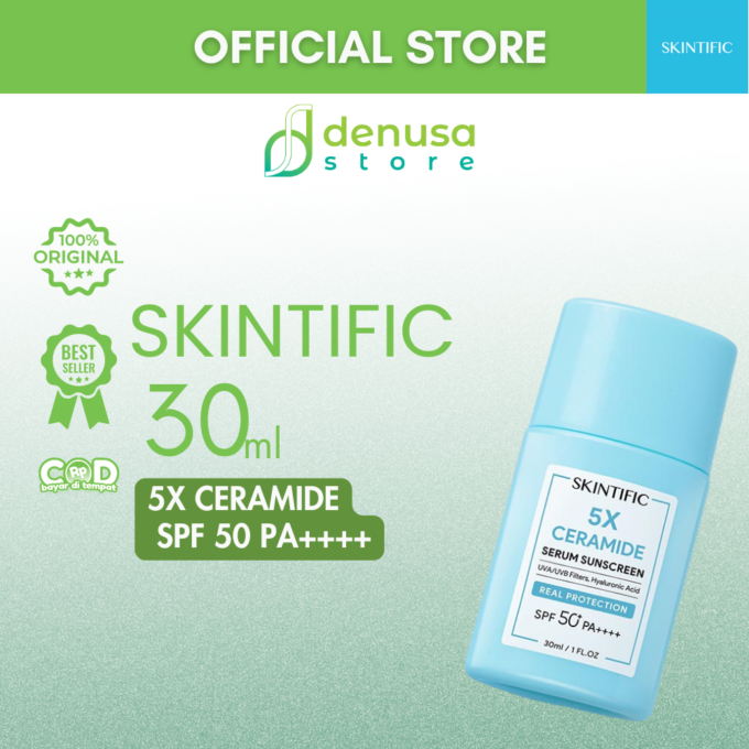 SKINTIFIC 5X Ceramide Serum Sunscreen SPF50 PA++++ 30ml