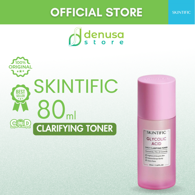 SKINTIFIC Glycolic Acid Daily Clarifying Toner 80ml