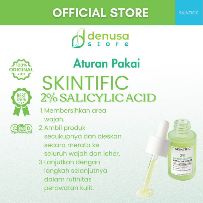 SKINTIFIC 2% Salicylic Acid Anti Acne Serum 20ml