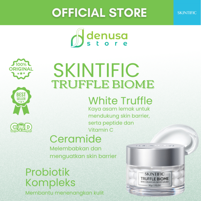 SKINTIFIC Truffle Biome Skin Cream Gel Moisturizer 30gr