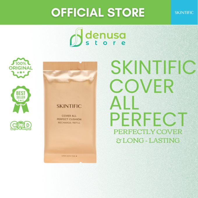 SKINTIFIC Cover All Perfect Cushion Recharge Refill 01 Vanilla 11gr