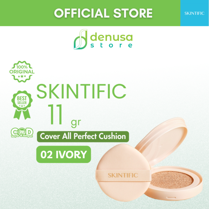 SKINTIFIC Cover All Perfect Cushion Recharge Refill 02 Ivory 11gr