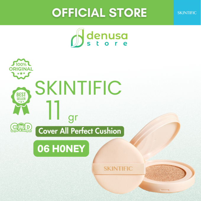 SKINTIFIC Cover All Perfect Cushion Recharge Refill 06 Honey 11gr