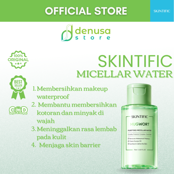 SKINTIFIC Mugwort Purifying Micellar Water 75ml