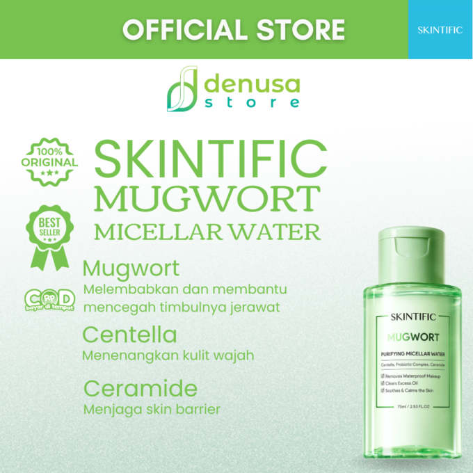 SKINTIFIC Mugwort Purifying Micellar Water 75ml