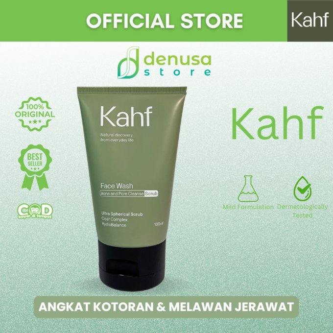 KAHF Face Wash Acne and Pore Cleanse Scrub 100ml