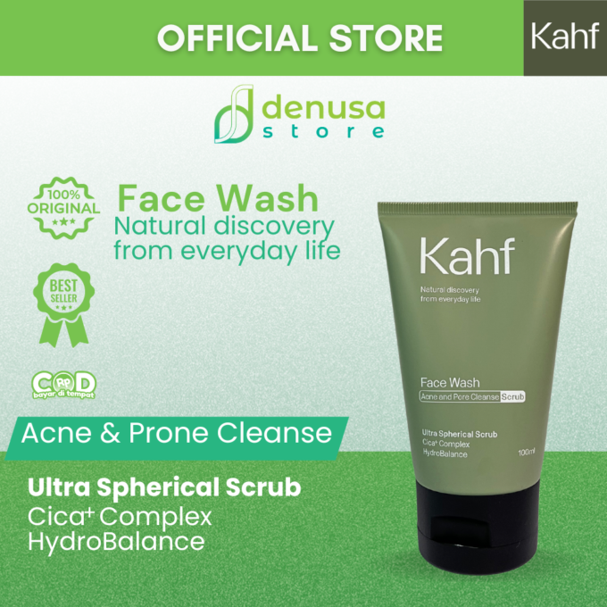 KAHF Face Wash Acne and Pore Cleanse Scrub 100ml