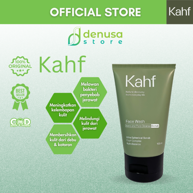 KAHF Face Wash Acne and Pore Cleanse Scrub 100ml