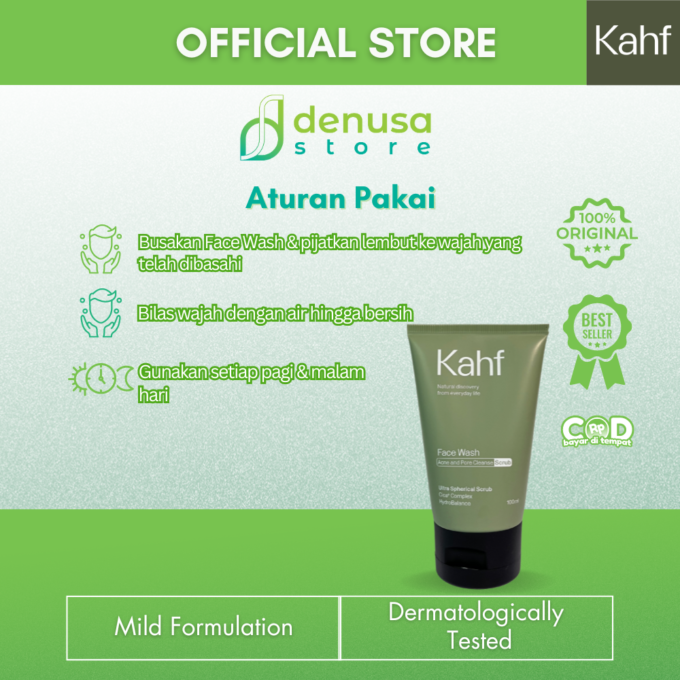 KAHF Face Wash Acne and Pore Cleanse Scrub 100ml