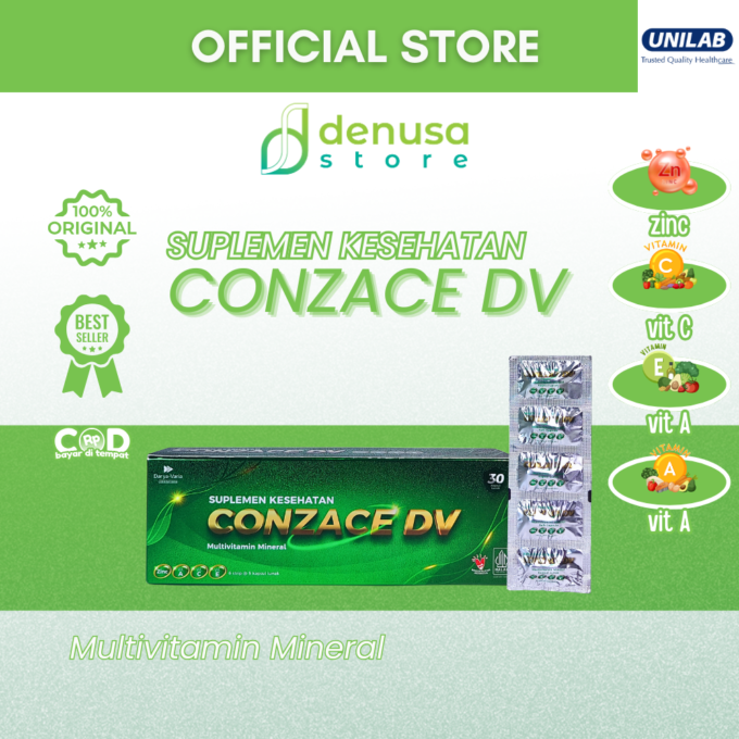 Conzace DV Multivitamin Mineral 1 kotak 30 kapsul lunak