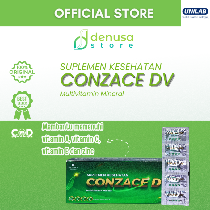 Conzace DV Multivitamin Mineral 1 kotak 30 kapsul lunak