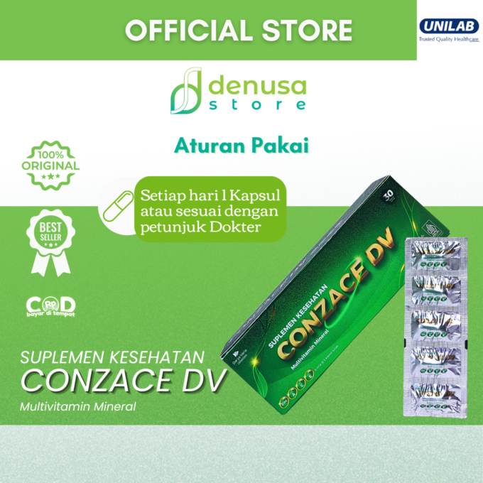 Conzace DV Multivitamin Mineral 1 kotak 30 kapsul lunak