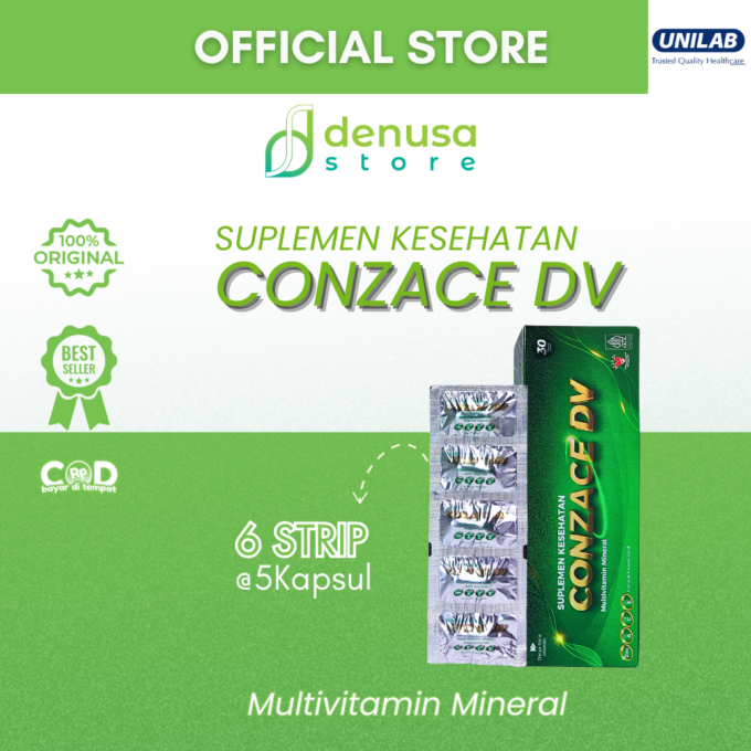 Conzace DV Multivitamin Mineral 1 kotak 30 kapsul lunak