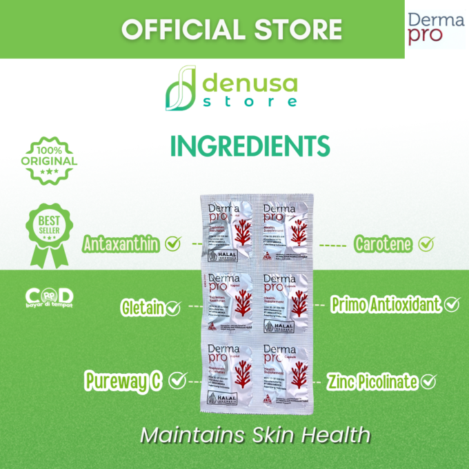 Derma Pro Maintains Skin Health 1 Kotak 5 Strip 6 Kapsul