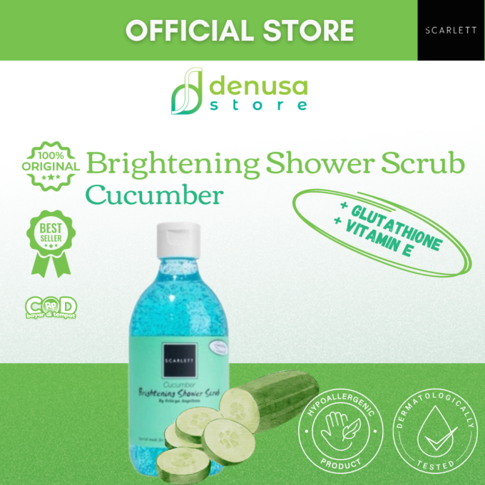 SCARLETT Brightening Shower Scrub Cucumber 300ml