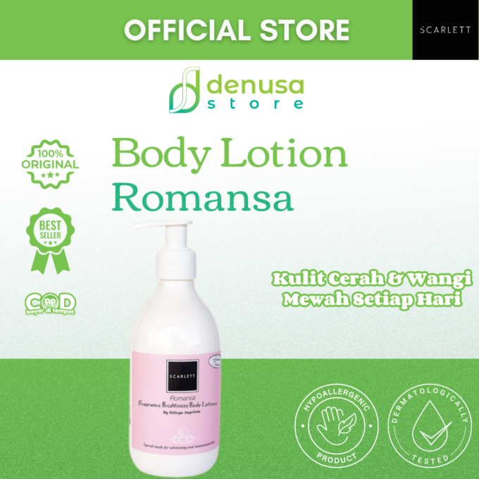 SCARLETT Fragrance Brightening Body Lotion Romansa 300ml