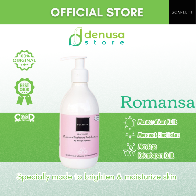 SCARLETT Fragrance Brightening Body Lotion Romansa 300ml