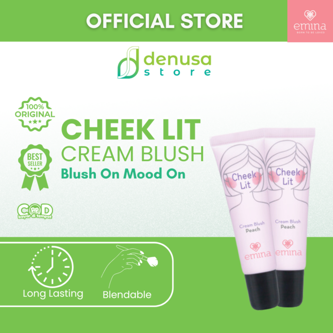 Emina Cheek Lit Cream Blush Peach 10 ml