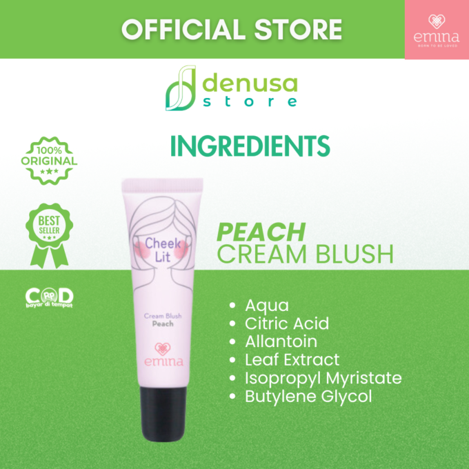 Emina Cheek Lit Cream Blush Peach 10 ml