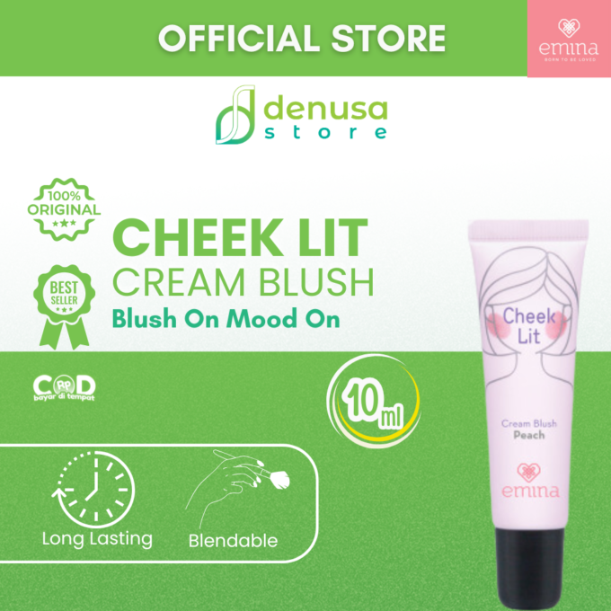 Emina Cheek Lit Cream Blush Peach 10 ml