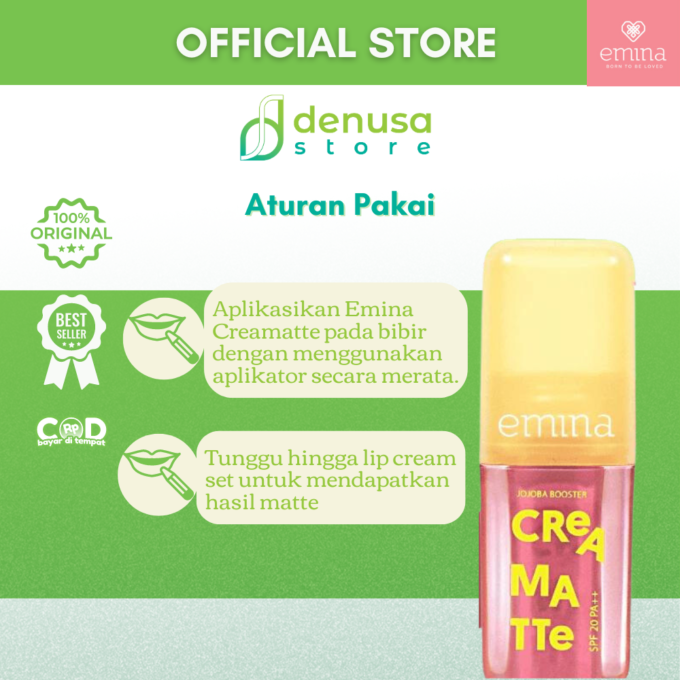 Emina Creamatte SPF20 PA++ Pk21 Fuzzy Wuzzy 4 g