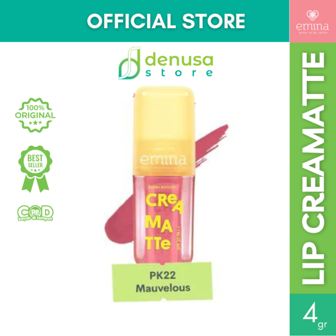 Emina Creamatte SPF20 PA++ Pk22 Mauvelous 4 g