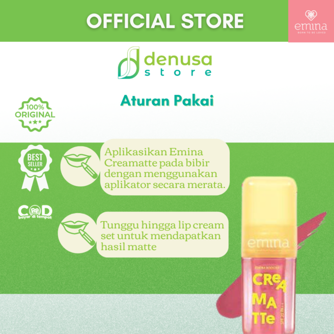 Emina Creamatte SPF20 PA++ Pk22 Mauvelous 4 g