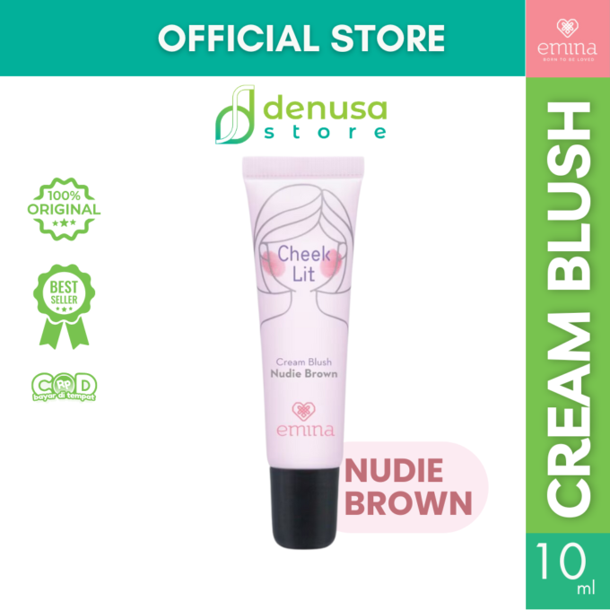 Emina Cheek Lit Cream Blush Nudie Brown 10 ml