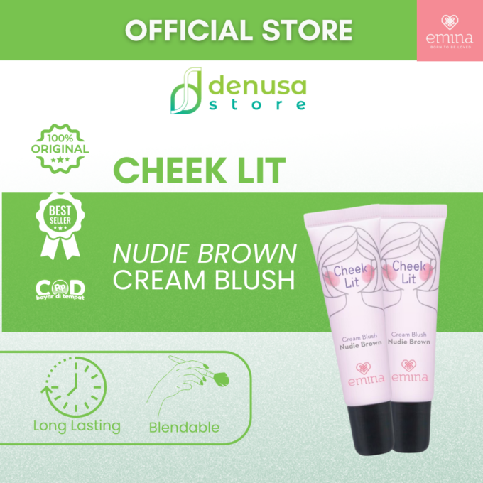 Emina Cheek Lit Cream Blush Nudie Brown 10 ml