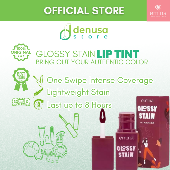 Emina Glossy Stain Blendable Lip Tint 01 Autumn Bell 3 g