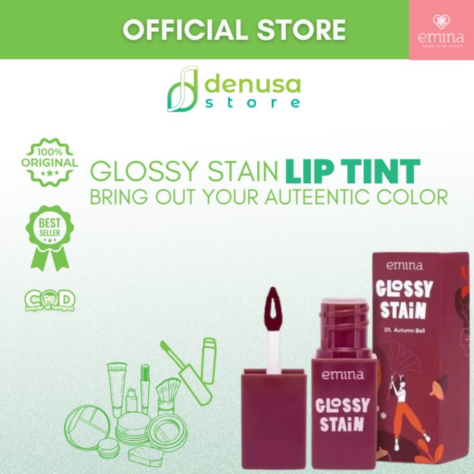 Emina Glossy Stain Blendable Lip Tint 01 Autumn Bell 3 g