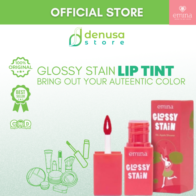 Emina Glossy Stain Blendable Lip Tint 02 Apple Shower 3 g