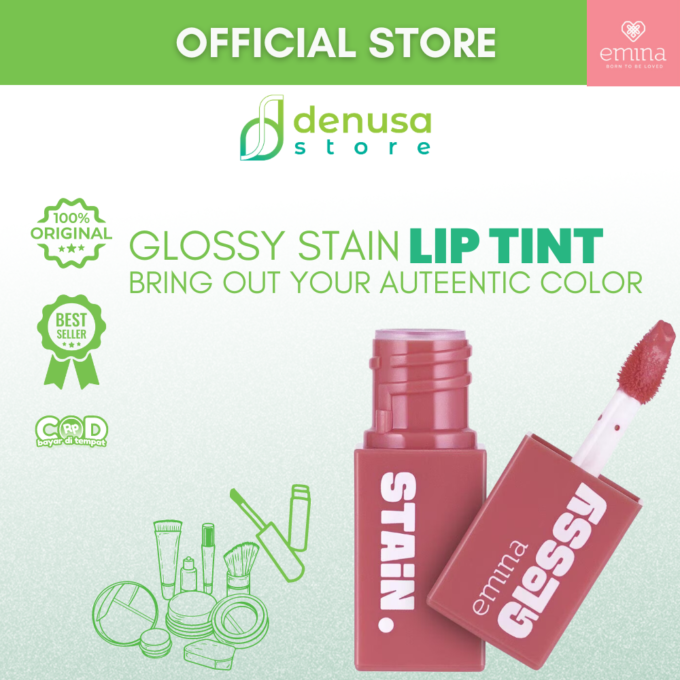 Emina Glossy Stain Blendable Lip Tint 03 Rainy Hazelrose 3 g