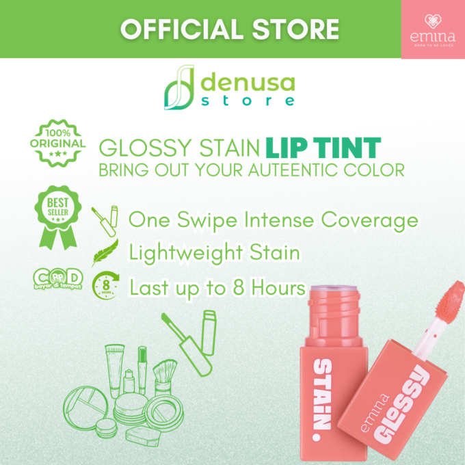 Emina Glossy Stain Blendable Lip Tint 04 Peach Sprinkles 3 g