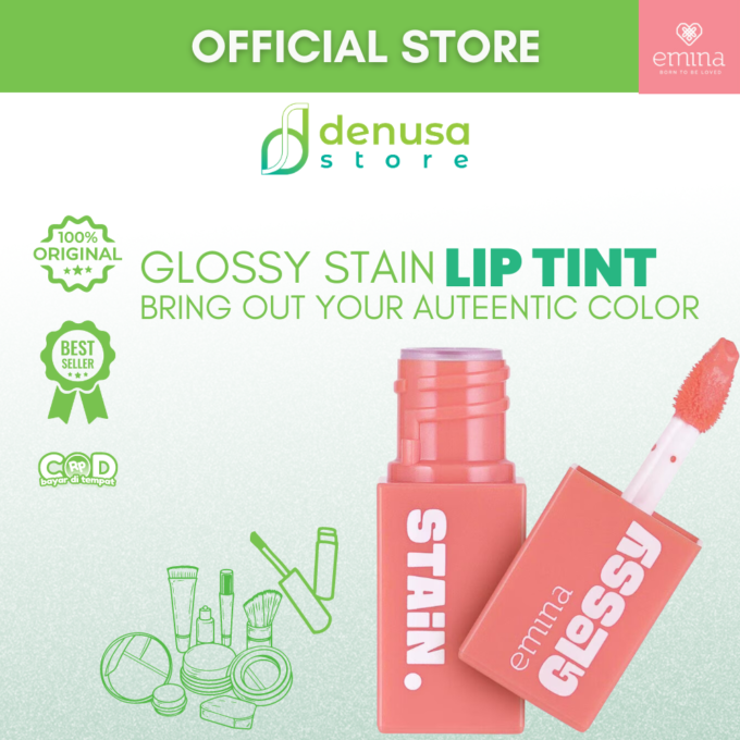 Emina Glossy Stain Blendable Lip Tint 04 Peach Sprinkles 3 g