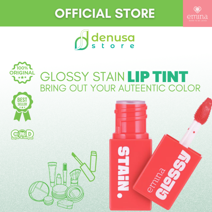 Emina Glossy Stain Blendable Lip Tint 05 Spring Dazzle 3 g