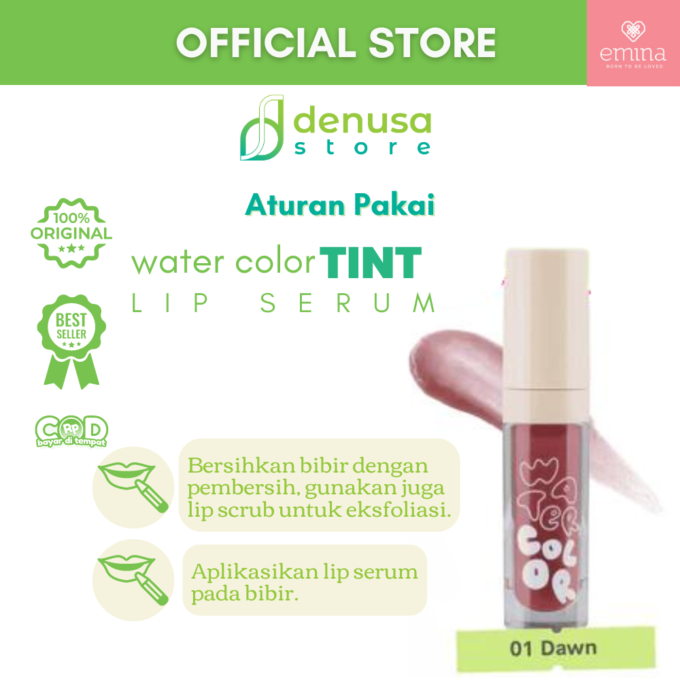 Emina Water Color Lip Serum 01 Dawn 2 g